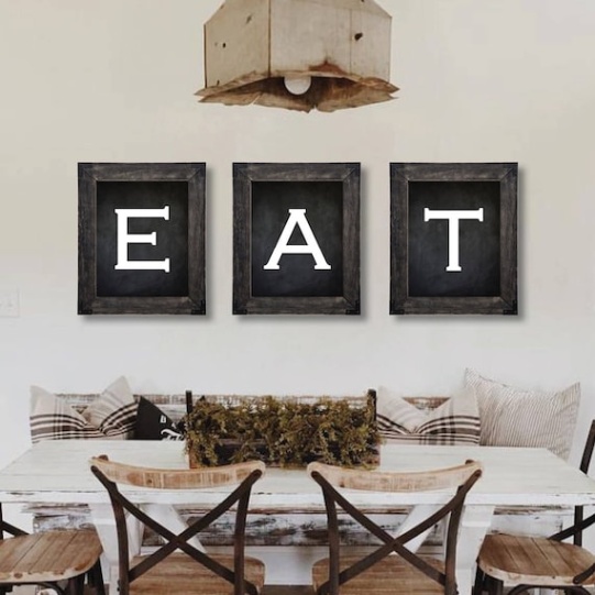 Backdate 4 Farmhouse Decor. Eat Sign. Dining Room Wall Art. Farmhouse Sign. Kitchen  Wall Art. Dining Room Prints. Kitchen Prints. Farmhouse Prints