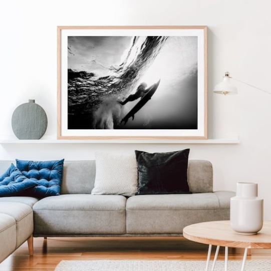 Backdate 5 Large Oversized Wall Art Print Duck Dive Surfing Photography Blank