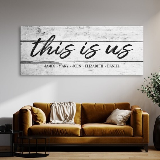 Backdate 5 Personalisiert Dies Ist Uns, Custom Canvas Wall Art Decor - Etsy