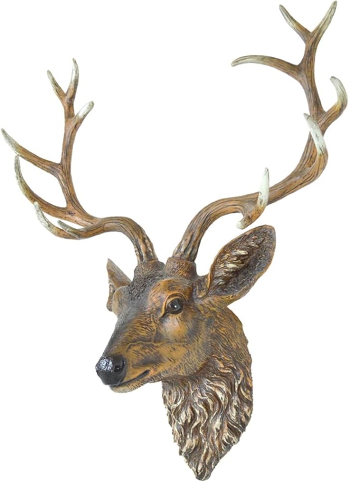 Niche Utama 1 Deer Head Wall Decor, Large Wall Summons, Large Artificial Stag