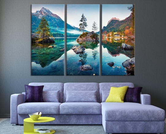 Niche Utama 1 Large Canvas Wall Art Print: Stunning Landscape, Relaxing Wall Art