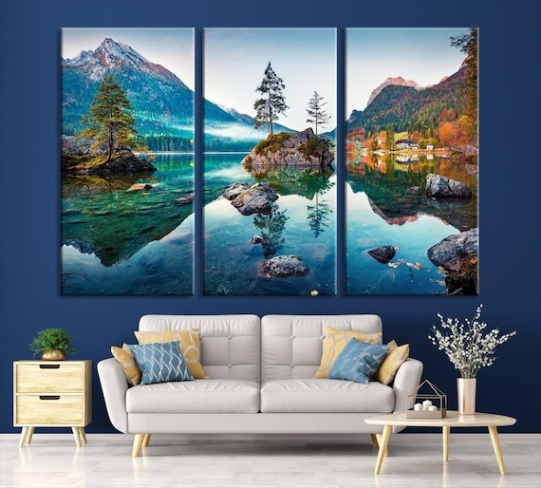 Niche Utama 1 Large Canvas Wall Art Print: Stunning Landscape, Relaxing Wall Art