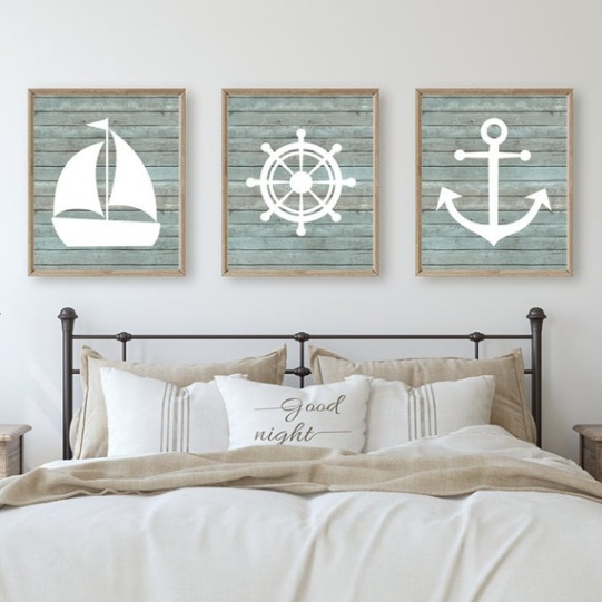 Niche Utama 1 Nautical Wall Decor Prints Or Canvas Wall Art Coastal Wall Art