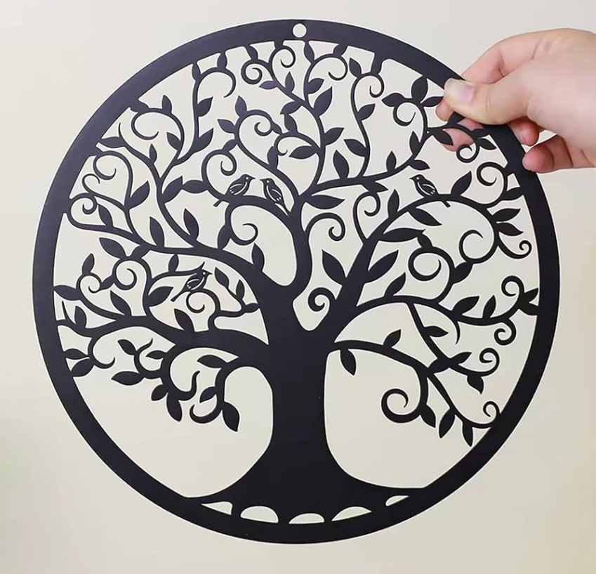 Niche Utama 1 RESACO Tree Of Life Wall Art Metal Tree Life Wall Decoration Family Tree  Wall Sign  Inch Tree Of Life Wall Hanging For Bathroom Kitchen Living  Room