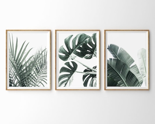 Niche Utama 1 Tropical Wall Art Prints Botanische Wandkunst Er Set Prints