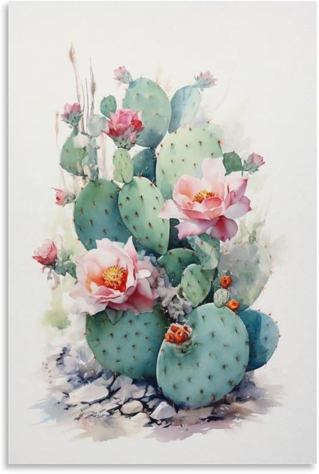 Prickly Cool: Cactus Wall Art