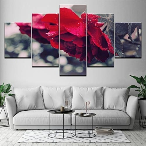 Niche Utama 2 Art Prints Painting  Piece Canvas Prints, Wall For Home Painting Living  Room Home Decoration Modular Pictures Pack Of  Rose HD Printed Poster Wall