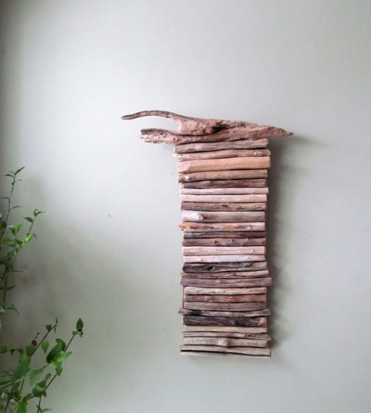 Niche Utama 2 Driftwood Wall Hanging Art, Wall Art, Unique Wall Decor, Rustic