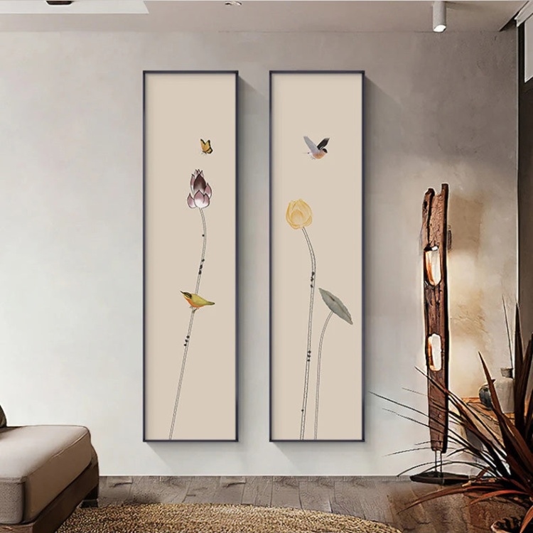 Niche Utama 2 Tall Vertical Format Wall Art Decor - For Entrance Hallways