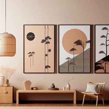 Niche Utama 2 Transform Your Space: Guide To Japandi Wall Art  Bumblejax Blog